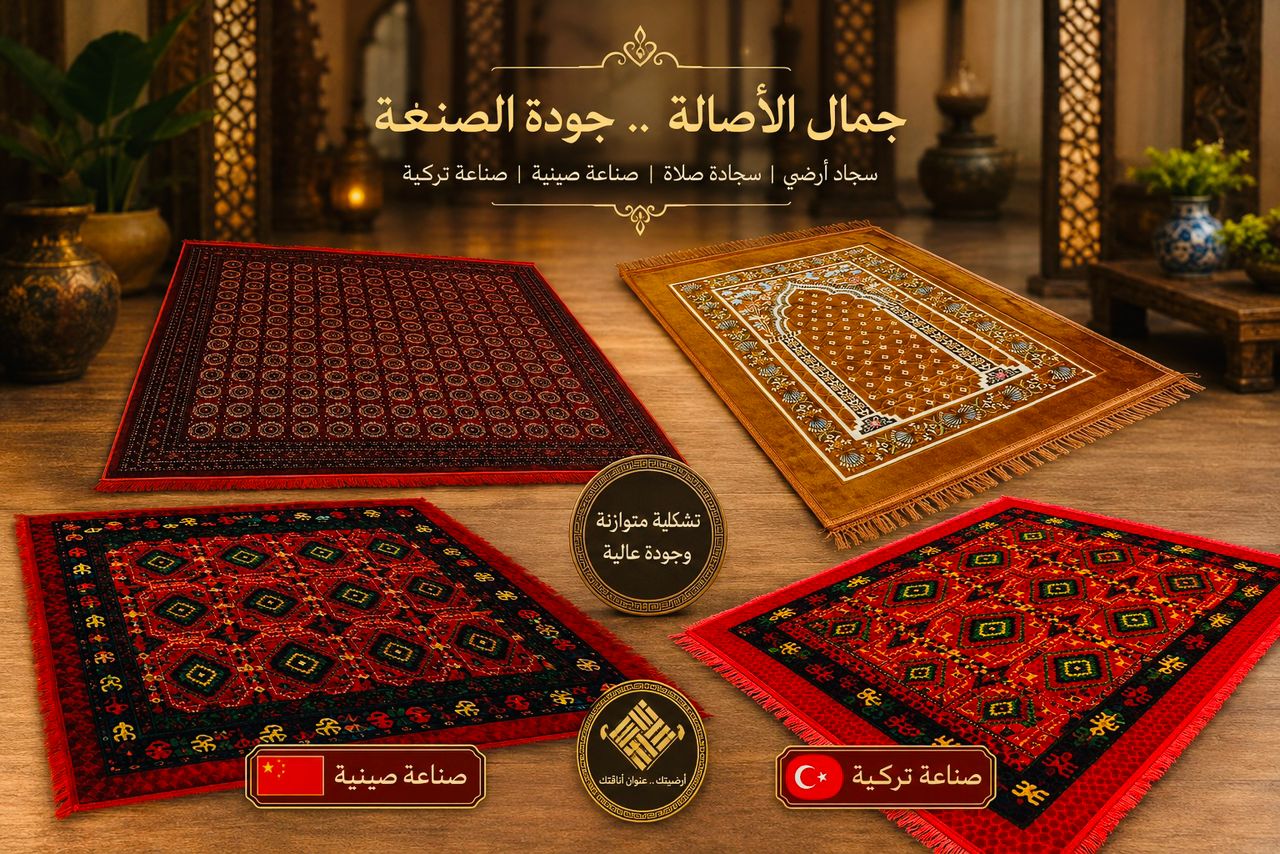 سجاد صلاة وسجاد أرضي صناعة تركية وصينية